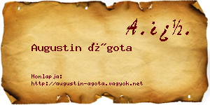 Augustin Ágota névjegykártya
